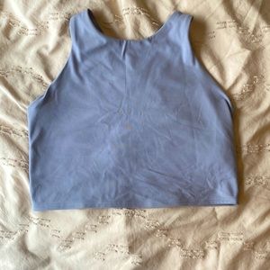 Athleta Purple Cropped Tank Top with Built in Sports Bra